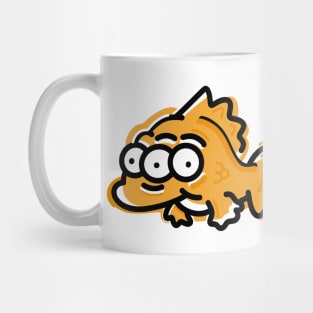 Three eyed fish minimalist Mug